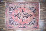 Persian Rug Hand Knotted Oriental Rug Very Fine Persian Kashan 11'2x8'8
