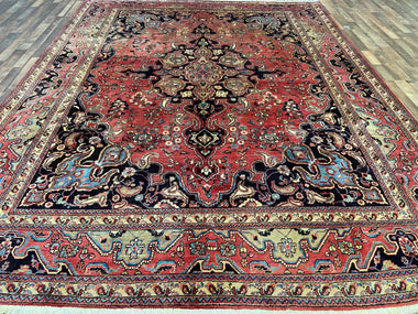 Persian Rug Hand Knotted Oriental Rug Very Fine Persian Kashan 11'2x8'8