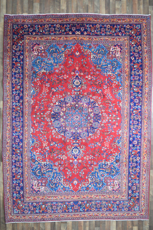 Persian Rug Hand Knotted Oriental Rug Very Fine Persian Kashan 11'3x8'0