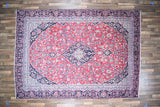 Persian Rug Hand Knotted Oriental Rug Very Fine Persian Kashan 11'8x8'3
