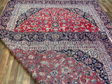 Persian Rug Hand Knotted Oriental Rug Very Fine Persian Kashan 11'8x8'3