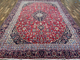 Persian Rug Hand Knotted Oriental Rug Very Fine Persian Kashan 11'8x8'3