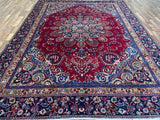 Persian Rug Hand Knotted Oriental Rug Very Fine Persian Kashan 11'8x8'7