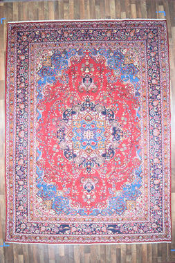 Persian Rug Hand Knotted Oriental Rug Very Fine Persian Kashan 12'10x9'6