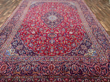 Persian Rug Hand Knotted Oriental Rug Very Fine Persian Kashan 12'1x9'0