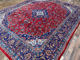 Persian Rug Hand Knotted Oriental Rug Very Fine Persian Kashan 12'1x9'9