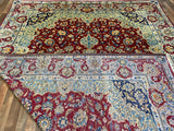 Persian Rug Hand Knotted Oriental Rug Very Fine Persian Kashan 12'4x9'1