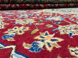 Persian Rug Hand Knotted Oriental Rug Very Fine Persian Kashan 12'4x9'1