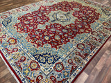 Persian Rug Hand Knotted Oriental Rug Very Fine Persian Kashan 12'4x9'1