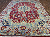 Persian Rug Hand Knotted Oriental Rug Very Fine Persian Kashan 12'4x9'1