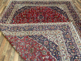 Persian Rug Hand Knotted Oriental Rug Very Fine Persian Kashan 12'6x9'0