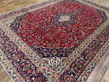 Persian Rug Hand Knotted Oriental Rug Very Fine Persian Kashan 12'6x9'0