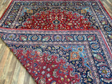 Persian Rug Hand Knotted Oriental Rug Very Fine Persian Kashan 12'7x9'6