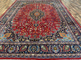 Persian Rug Hand Knotted Oriental Rug Very Fine Persian Kashan 12'7x9'6