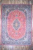 Persian Rug Hand Knotted Oriental Rug Very Fine Persian Kashan 12'7x9'6