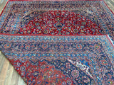 Persian Rug Hand Knotted Oriental Rug Very Fine Persian Kashan 12'7x9'7