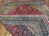 Persian Rug Hand Knotted Oriental Rug Very Fine Persian Kashan 12'9x9'9