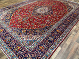 Persian Rug Hand Knotted Oriental Rug Very Fine Persian Kashan 13'6x9'7