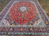 Persian Rug Hand Knotted Oriental Rug Very Fine Persian Kashan 13'6x9'7