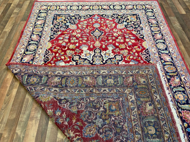Persian Rug Hand Knotted Oriental Rug Very Fine Persian Kashan 7x9