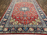 Persian Rug Hand Knotted Oriental Rug Very Fine Persian Kashan 8'0x11'6