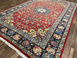 Persian Rug Hand Knotted Oriental Rug Very Fine Persian Kashan 8'0x11'6