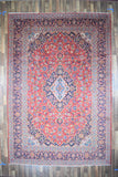 Persian Rug Hand Knotted Oriental Rug Very Fine Persian Kashan 8'11x13'2