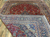 Persian Rug Hand Knotted Oriental Rug Very Fine Persian Kashan 9'4x13'5