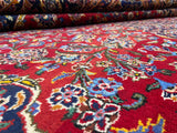 Persian Rug Hand Knotted Oriental Rug Very Fine Persian Kashan 9'4x13'5