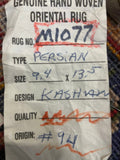 Persian Rug Hand Knotted Oriental Rug Very Fine Persian Kashan 9'4x13'5