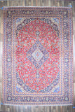 Persian Rug Hand Knotted Oriental Rug Very Fine Persian Kashan 9'4x13'5