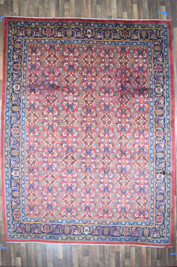 Persian Rug Hand Knotted Oriental Rug Very Fine Persian Kashan 9'9x12'10