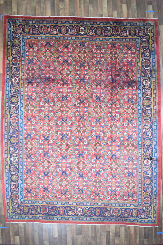 Persian Rug Hand Knotted Oriental Rug Very Fine Persian Kashan 9'9x12'10