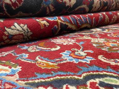 Persian Rug Hand Knotted Oriental Rug Very Fine Persian Kashan 9'9x6'8