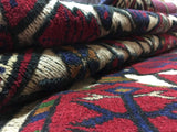 Afghan Rug Hand Knotted Oriental Rug Afghan Baluch Oriental Rug 4'6X5'7