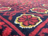 Afghan Rug Hand Knotted Oriental Rug Khal Mohammadi Afghan Area Rug 3'4X4'11