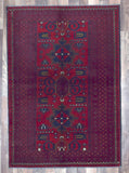 Afghan Rug Hand Knotted Oriental Rug Khal Mohammadi Afghan Area Rug 3'4X4'11