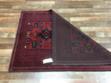 Afghan Rug Hand Knotted Oriental Rug Khal Mohammadi Afghan Area Rug 3'4X4'11