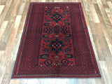 Afghan Rug Hand Knotted Oriental Rug Khal Mohammadi Afghan Area Rug 3'4X4'11