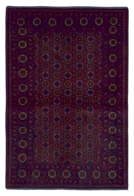 Afghan Rug Hand Knotted Oriental Rug Khal Mohammadi Afghan Area Rug 3'4X4'11