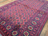 Afghan Rug Hand Knotted Oriental Rug Khal Mohammadi Afghan Area Rug 3'4X4'11