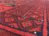 Afghan Rug Hand Knotted Oriental Rug Khal Mohammadi Afghan Area Rug 3'4X4'11