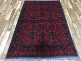Afghan Rug Hand Knotted Oriental Rug Khal Mohammadi Afghan Area Rug 4'1X6'5