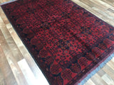Afghan Rug Hand Knotted Oriental Rug Khal Mohammadi Afghan Area Rug 4'1X6'5