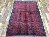 Afghan Rug Hand Knotted Oriental Rug Khal Mohammadi Afghan Area Rug 4'1X6'5