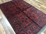 Afghan Rug Hand Knotted Oriental Rug Khal Mohammadi Afghan Area Rug 4'2X6'6