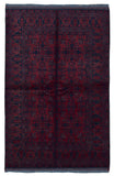 Afghan Rug Hand Knotted Oriental Rug Khal Mohammadi Afghan Area Rug 4'2X6'6