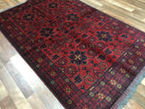 Afghan Rug Hand Knotted Oriental Rug Khal Mohammadi Afghan Area Rug 4'2X6'6