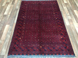 Afghan Rug Hand Knotted Oriental Rug Khal Mohammadi Afghan Area Rug 4'X5'10