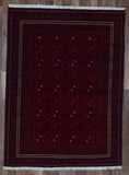 Afghan Rug Hand Knotted Oriental Rug Khal Mohammadi Afghan Area Rug 4'X5'6